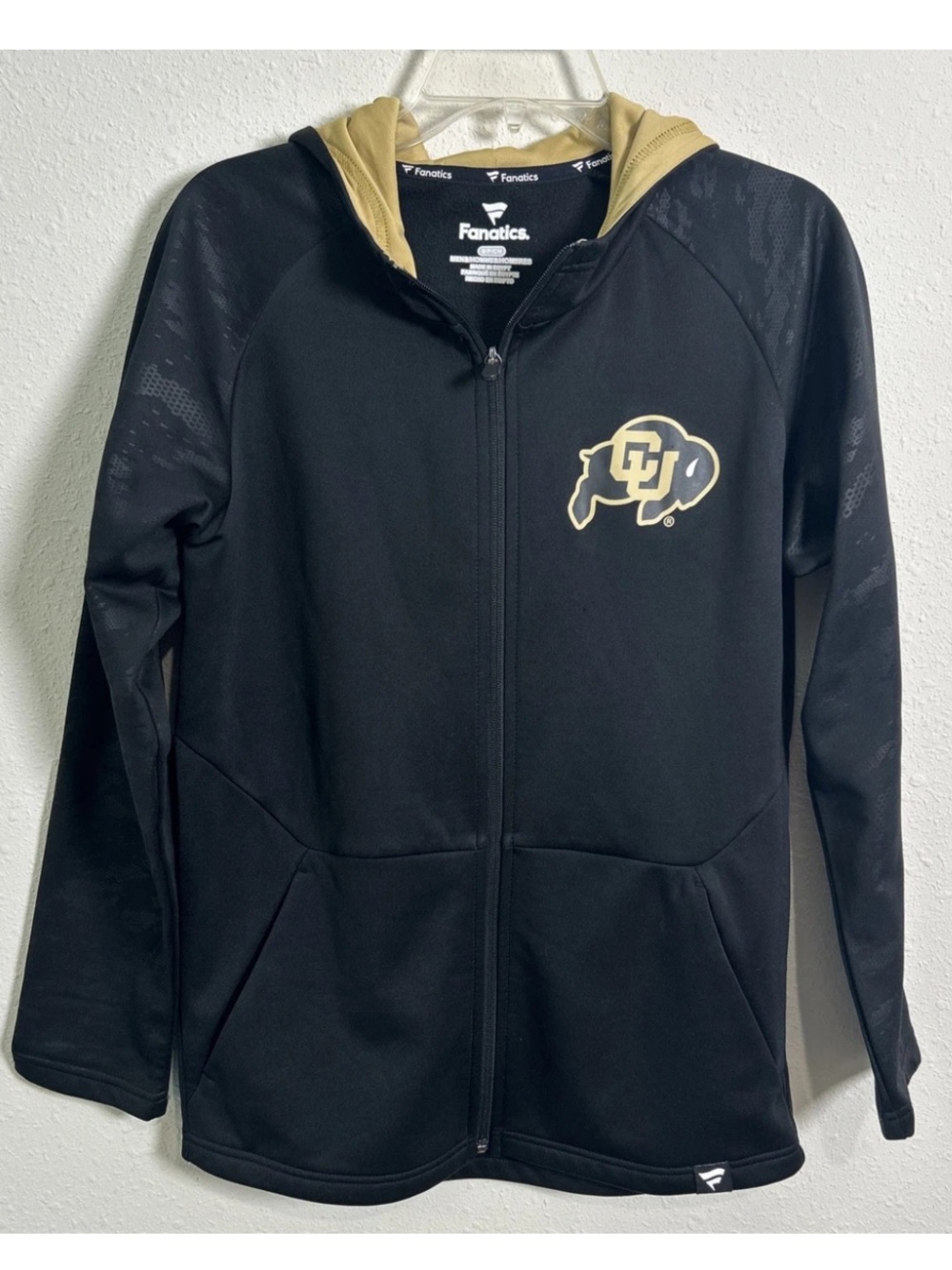 Colorado Buffaloes Fanatics Full Zip Fleece Hoodie Sweatshirt Men’s Size Small